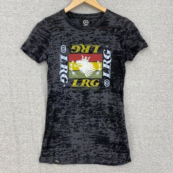 LRG Tee Shirt Youth Large Black Lifted Research Group Short Sleeve Unisex Tee - Picture 1 of 10